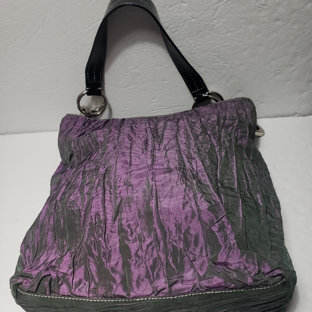 JEAN PIERRE KLIFA *Iridescent Purple* Nylon Bucket Bag